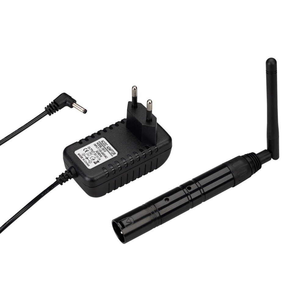 Усилитель SMART-DMX-Transmitter Black (5V, XLR3 Female, 2.4G) (Arlight, IP20 Металл, 5 лет) от компании ФЕРОСВЕТ - фото 1