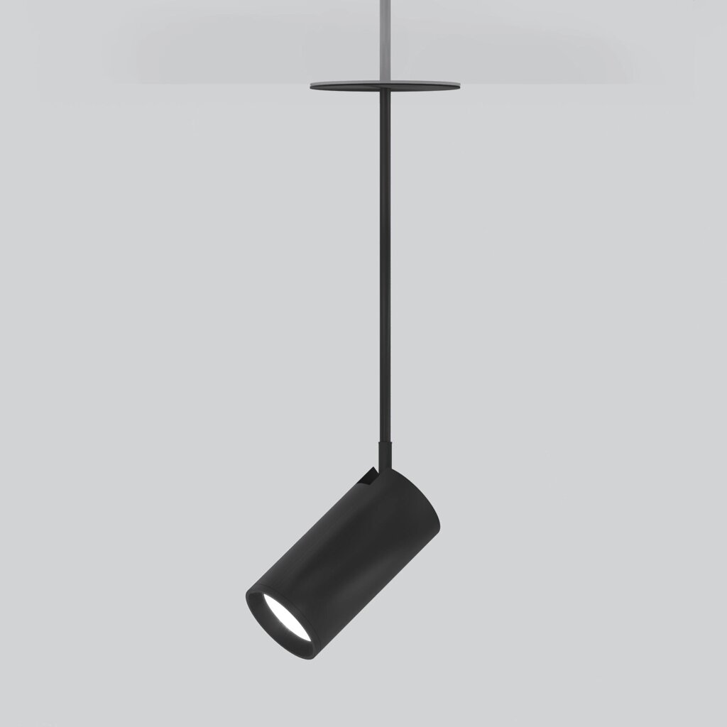 Встраиваемый подвесной светодиодный светильник черный Drop 8W (50222 LED) 50222 LED от компании ФЕРОСВЕТ - фото 1