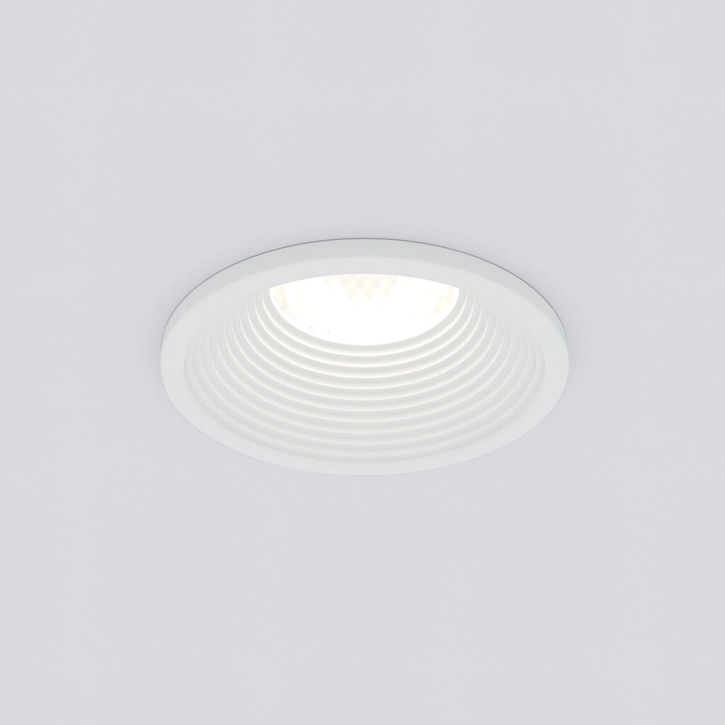 Встраиваемый светодиодный светильник белый 25028/LED от компании ФЕРОСВЕТ - фото 1