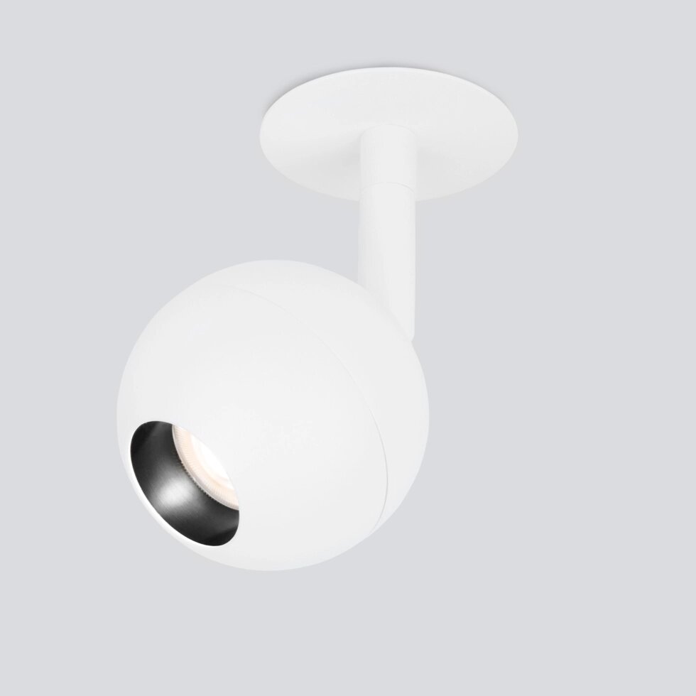 Встраиваемый светодиодный светильник белый 9925 LED от компании ФЕРОСВЕТ - фото 1