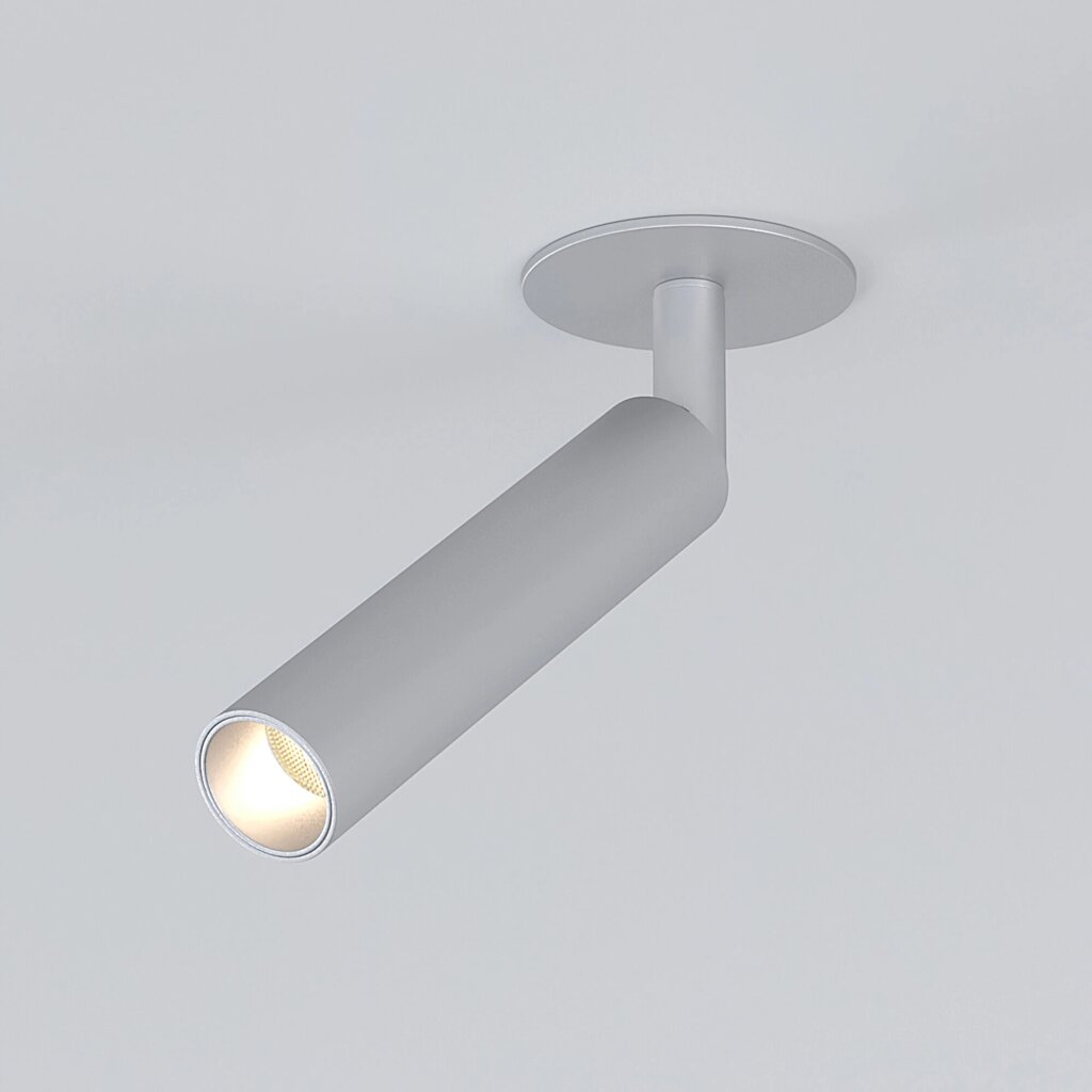 Встраиваемый светодиодный светильник Diffe 25027/LED 5W 4200K серебро от компании ФЕРОСВЕТ - фото 1