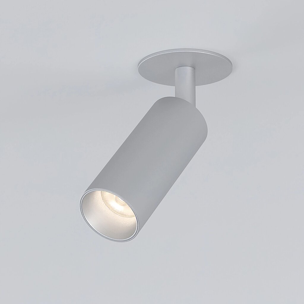 Встраиваемый светодиодный светильник Diffe 25039/LED 8W 4200K серебро от компании ФЕРОСВЕТ - фото 1