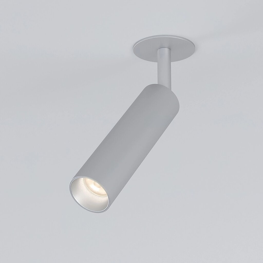 Встраиваемый светодиодный светильник Diffe 25040/LED 8W 4200K серебро от компании ФЕРОСВЕТ - фото 1