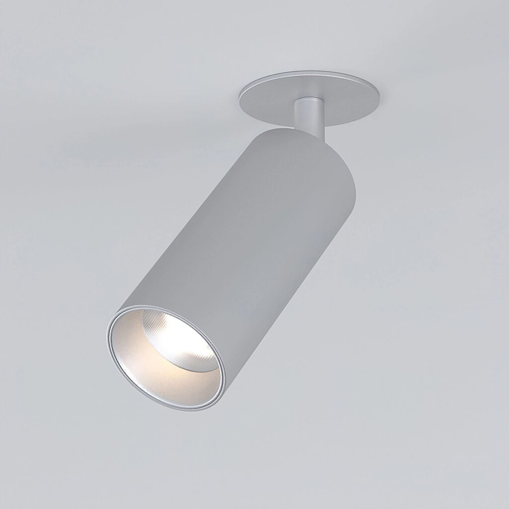Встраиваемый светодиодный светильник Diffe 25052/LED 10W 4200K серебро от компании ФЕРОСВЕТ - фото 1
