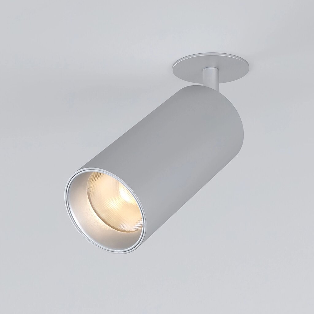 Встраиваемый светодиодный светильник Diffe 25066/LED 15W 4200K серебро от компании ФЕРОСВЕТ - фото 1
