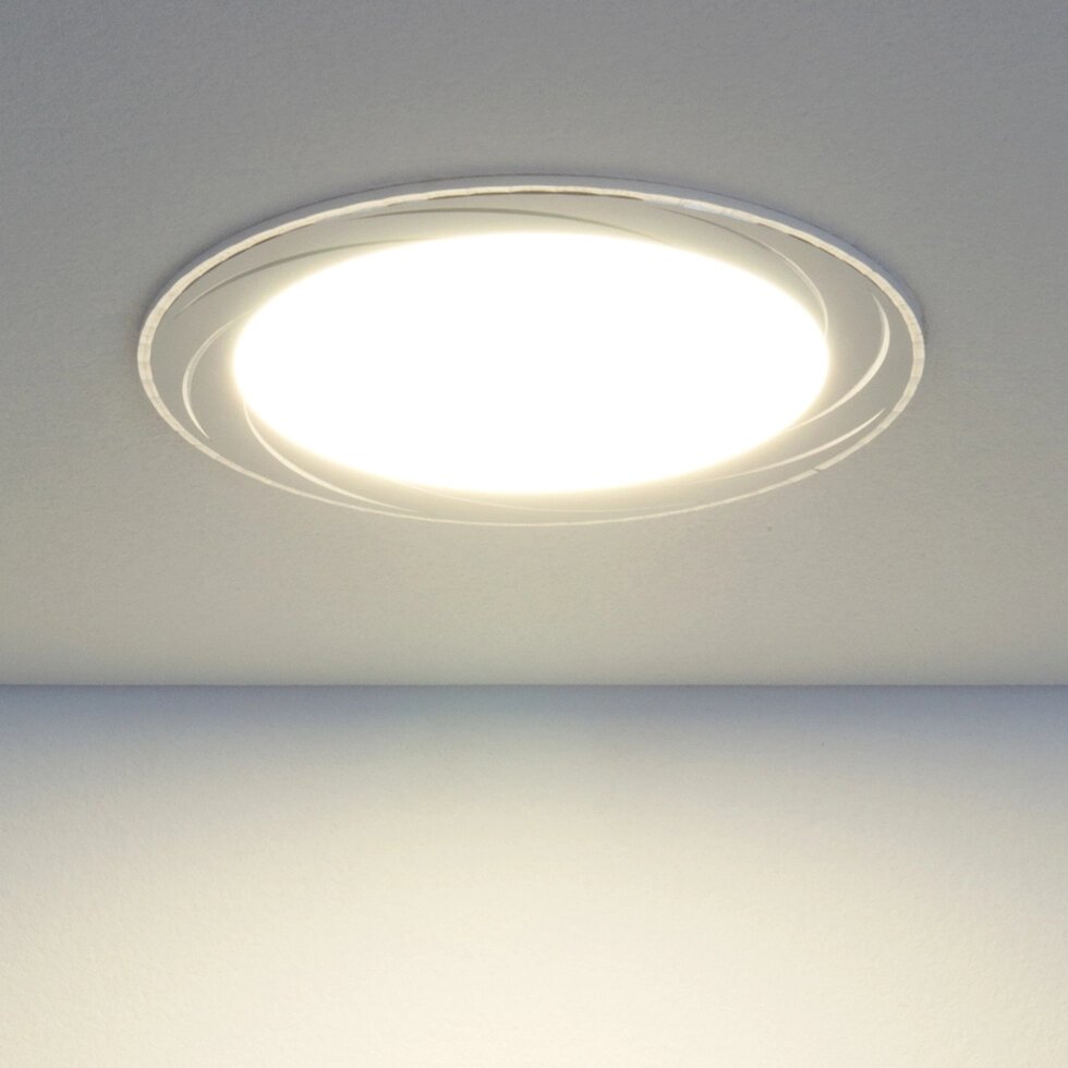 Встраиваемый светодиодный светильник DLR004 12W 4200K WH белый от компании ФЕРОСВЕТ - фото 1