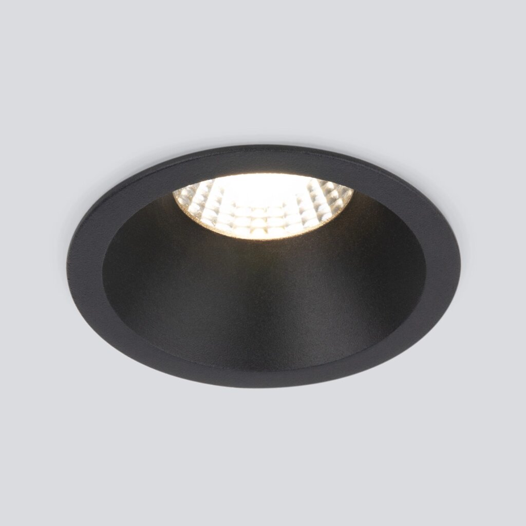 Встраиваемый светодиодный светильник Lin 7W 4200К черный 15266/LED от компании ФЕРОСВЕТ - фото 1