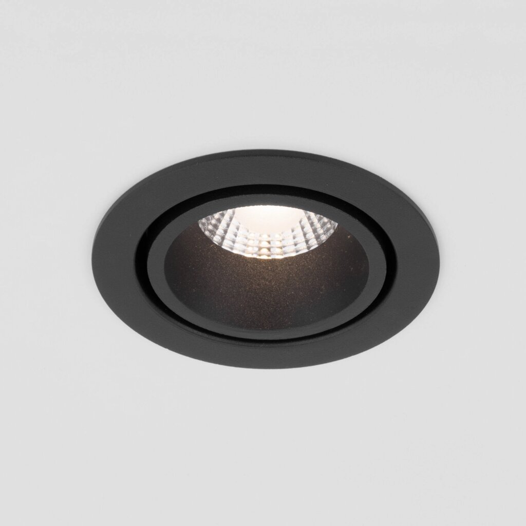 Встраиваемый светодиодный светильник Nulla 7W 3000K черный 15267/LED от компании ФЕРОСВЕТ - фото 1
