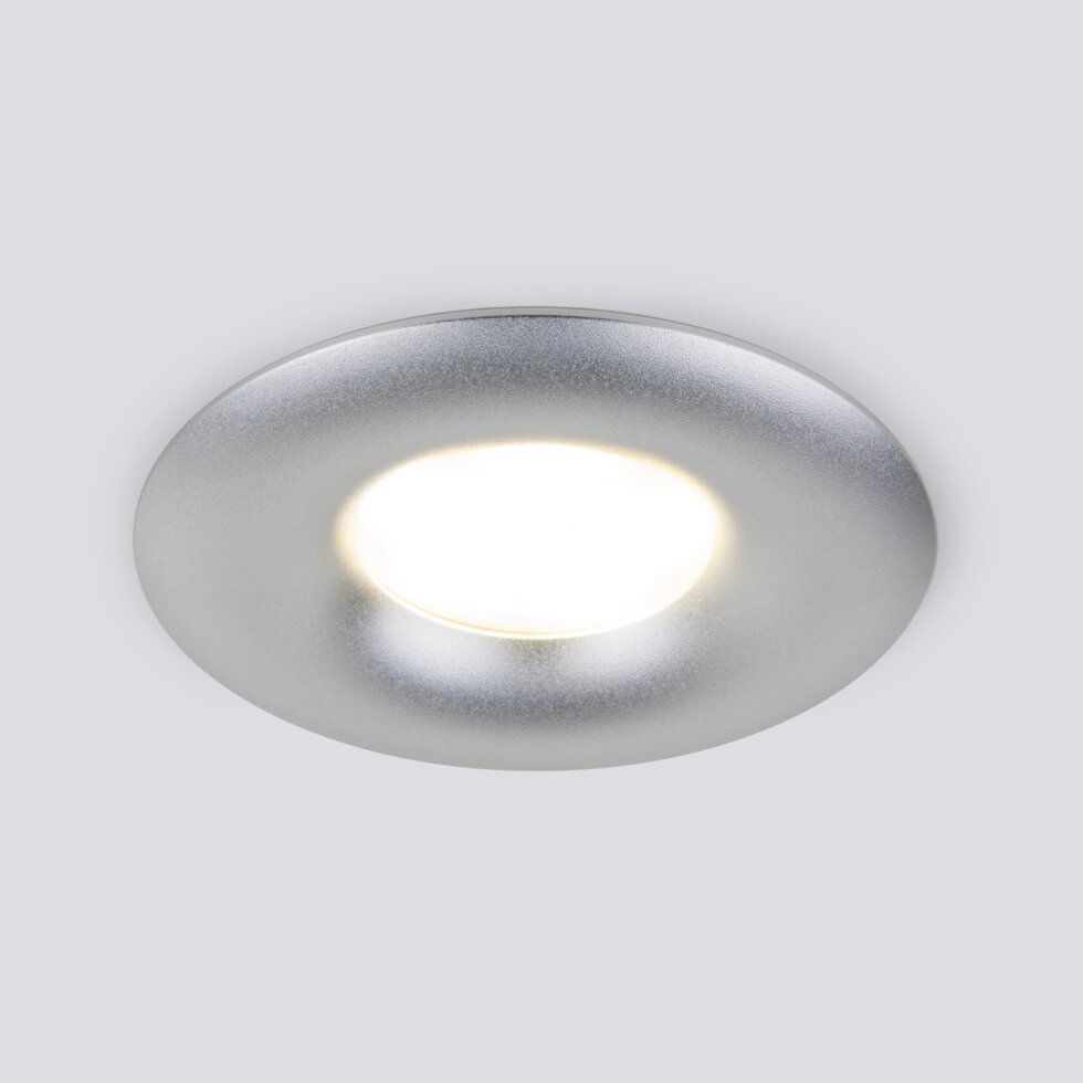 Встраиваемый точечный светильник 123 MR16 серебро от компании ФЕРОСВЕТ - фото 1