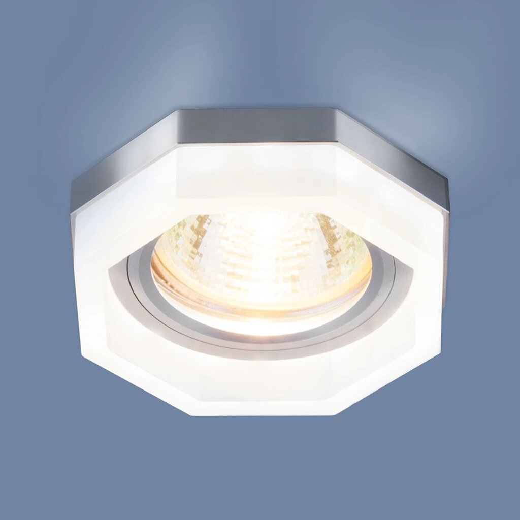 Встраиваемый точечный светильник с LED подсветкой 2206 MR16 MT матовый от компании ФЕРОСВЕТ - фото 1