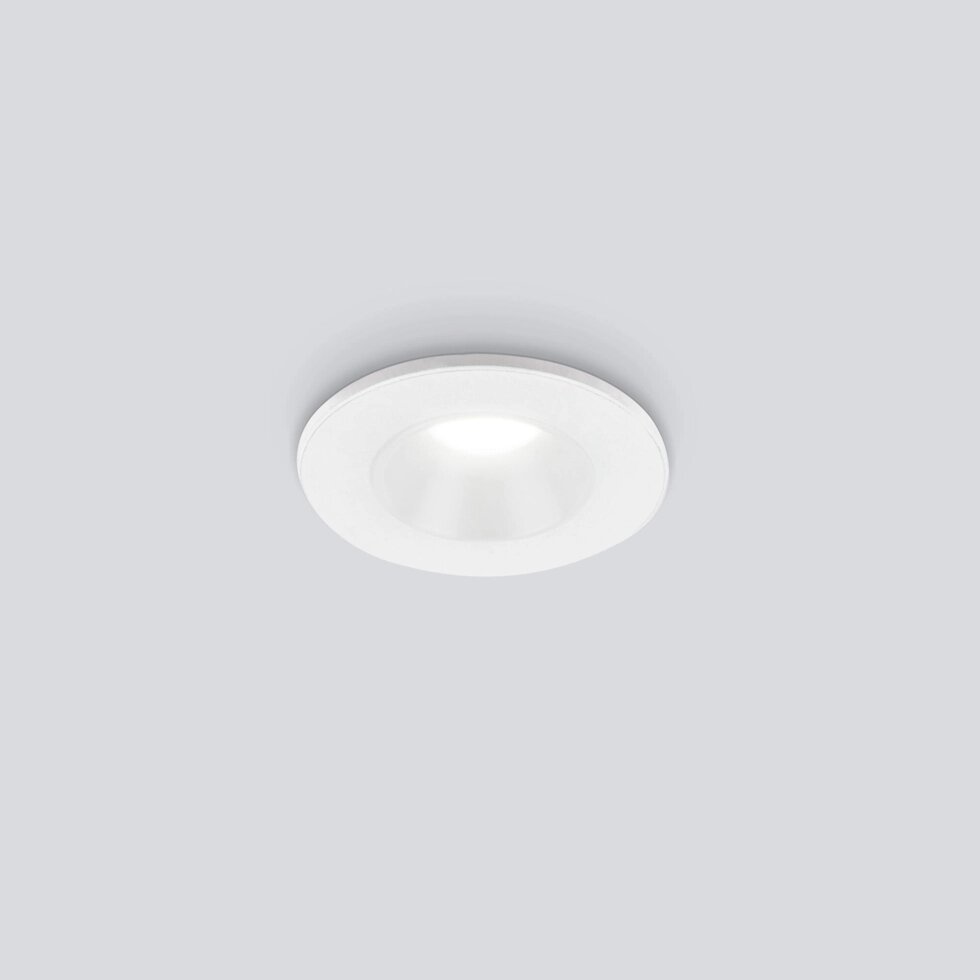 Встраиваемый точечный светодиодный светильник 25025/LED 3W 4200K WH белый от компании ФЕРОСВЕТ - фото 1
