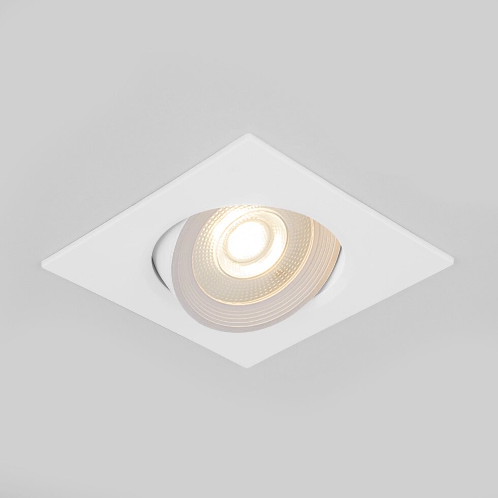 Встраиваемый точечный светодиодный светильник 9915 LED 6W WH белый от компании ФЕРОСВЕТ - фото 1