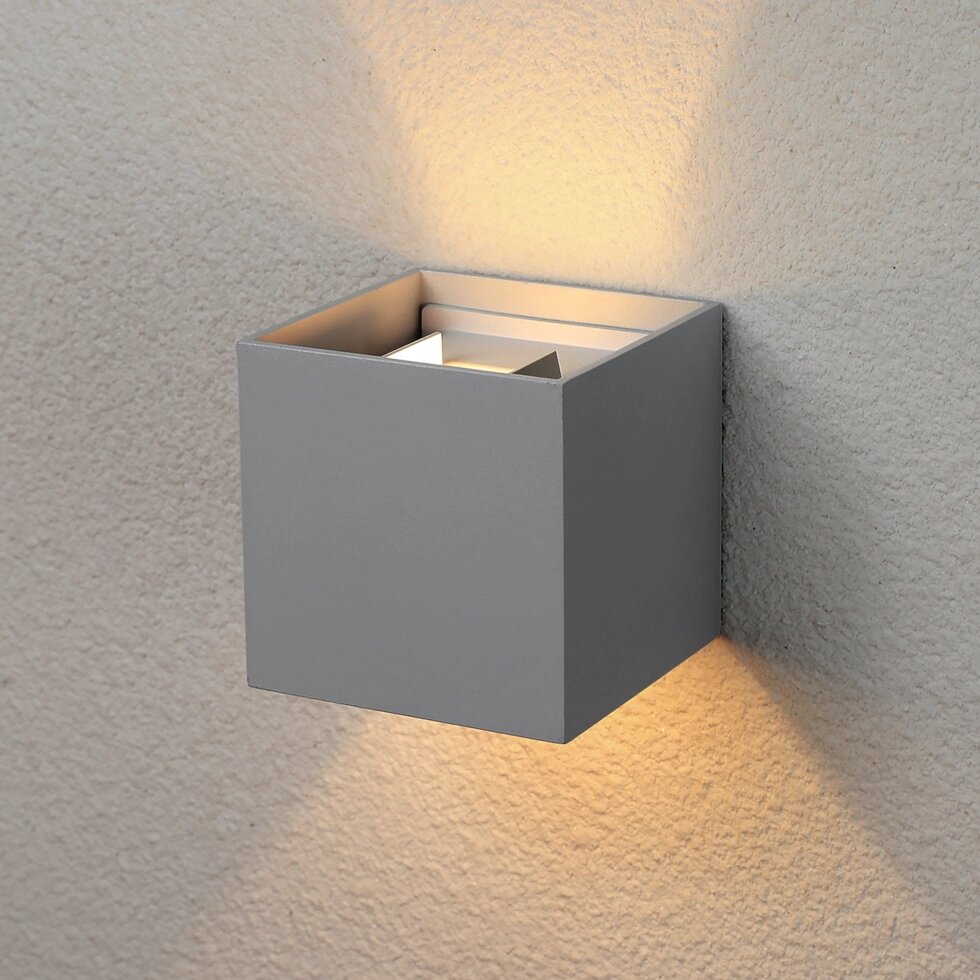 Winner серый уличный настенный светодиодный светильник 1548 TECHNO LED от компании ФЕРОСВЕТ - фото 1