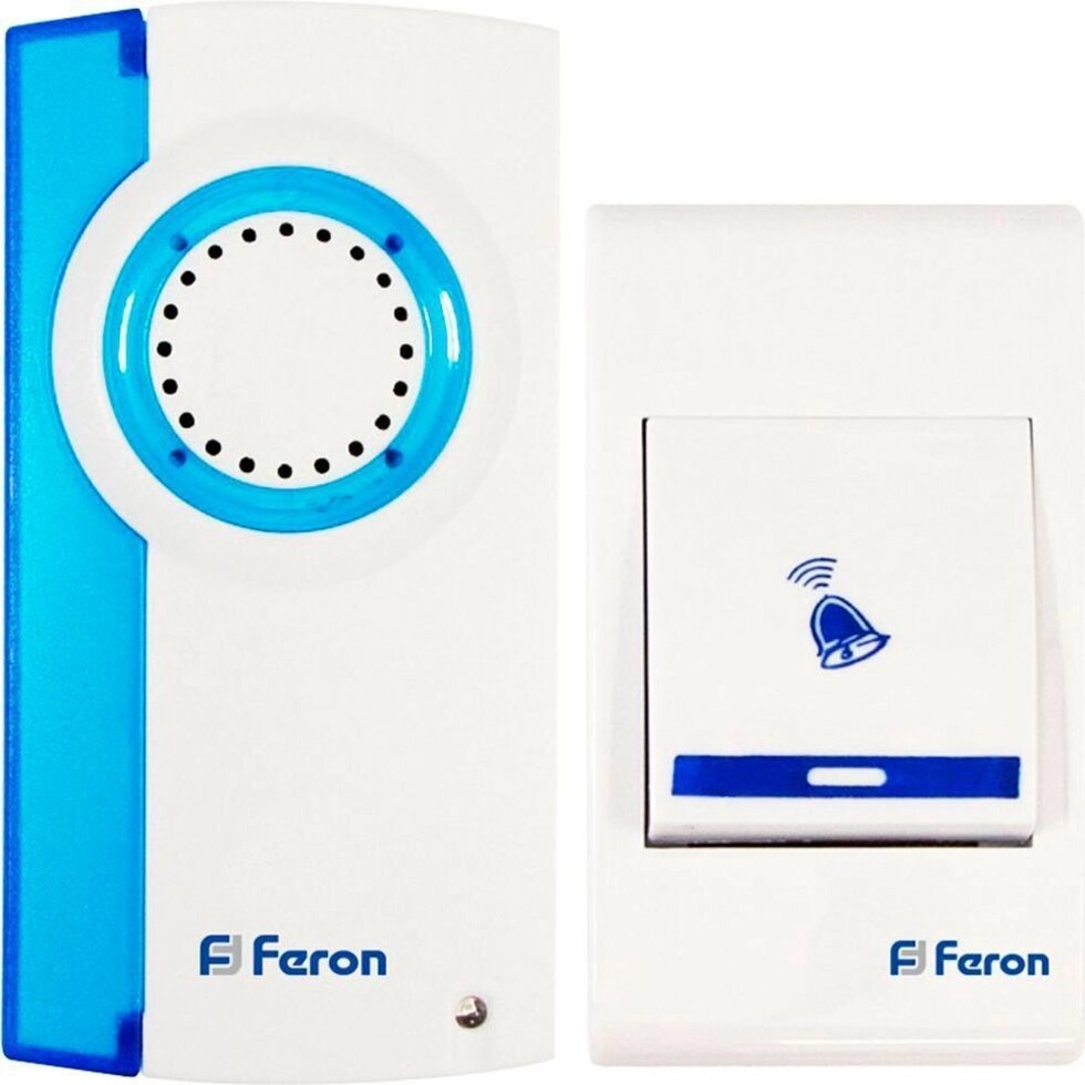 Звонок дверной беспроводной FERON E-221 от компании ФЕРОСВЕТ - фото 1