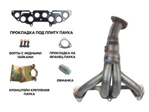 Выпускной коллектор паук 4-1 (вставка замены катализатора) для автомобилей ВАЗ, LADA Приора, Калина, Гранта, 2110,