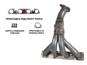 Выпускной коллектор паук 4-1 (вставка замены катализатора) для автомобилей ВАЗ, LADA Приора, Калина, Гранта, 2110,