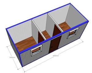 Бытовка дачная типа "Распашонка"