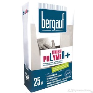 Шпаклевка финишная полимерная Finish Polymer 5 кг Bergauf 108 шт