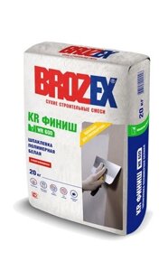 Шпаклевка полимерная Белая WR 600 KR Финиш Brozex 20 кг 56 шт