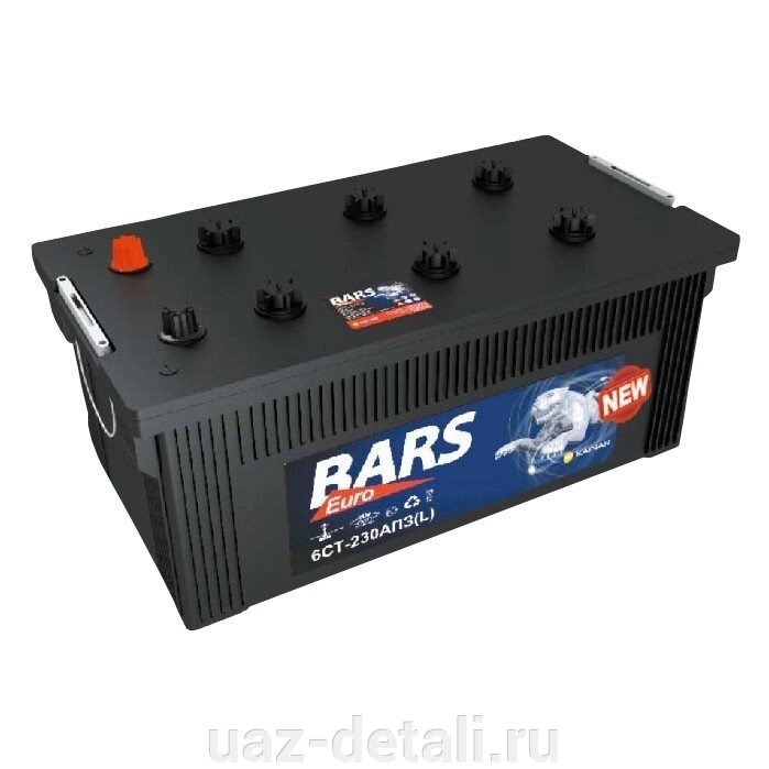 Аккумулятор 230 - 6 СТ BARS Evro о. п. (АПЗ) от компании УАЗ Детали - магазин запчастей и тюнинга на УАЗ - фото 1
