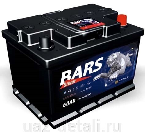Аккумулятор 60 - 6 СТ BARS SILVER о. п. (АПЗ) от компании УАЗ Детали - магазин запчастей и тюнинга на УАЗ - фото 1