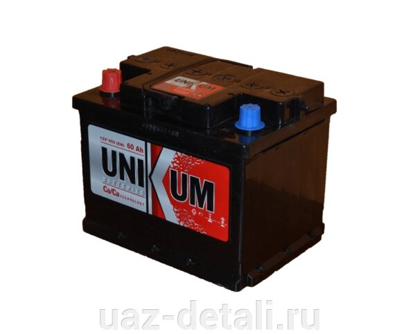 Аккумулятор Кайнар UNIKUM 60 п. п. от компании УАЗ Детали - магазин запчастей и тюнинга на УАЗ - фото 1