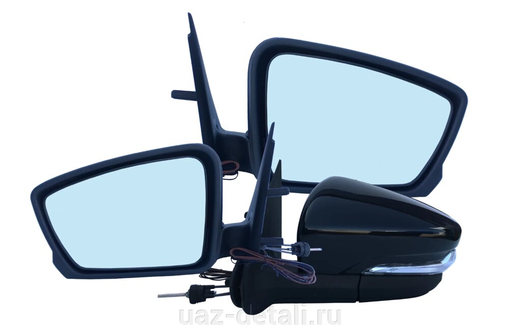 Боковые зеркала на Гранту с механической регулировкой и повторителями поворота от компании УАЗ Детали - магазин запчастей и тюнинга на УАЗ - фото 1