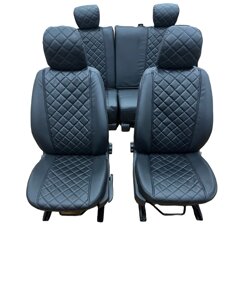 Чехлы сидений УАЗ 3163 Патриот с 2014, 5 мест (с перфорацией) чёрные