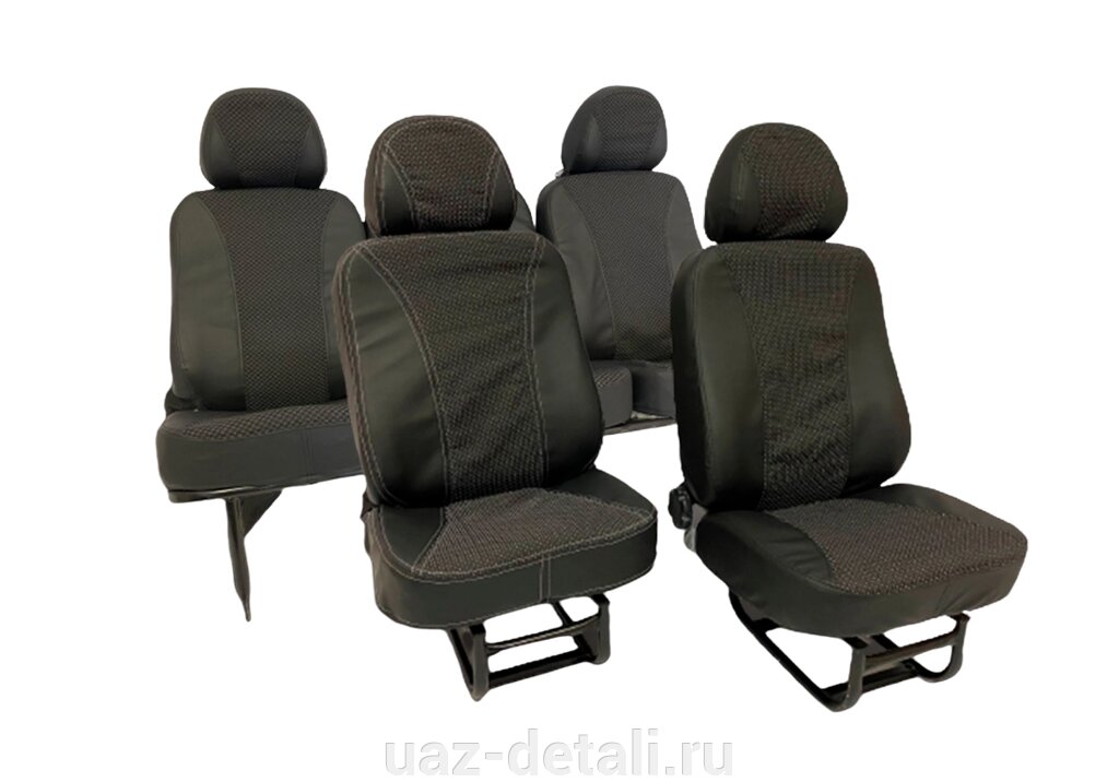 Чехлы сидений УАЗ 469 (5 мест) комбинированные от компании УАЗ Детали - магазин запчастей и тюнинга на УАЗ - фото 1