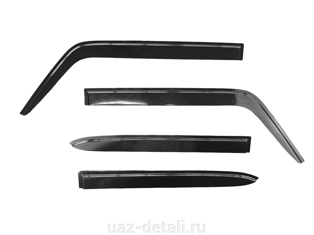 Дефлекторы окон, ветровики ВАЗ 2107 (4 шт) ДЕЛЬТА от компании УАЗ Детали - магазин запчастей и тюнинга на УАЗ - фото 1