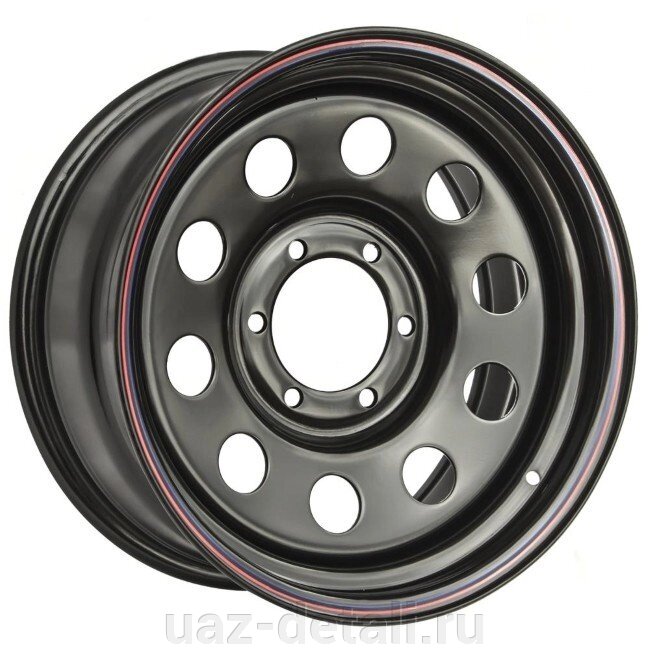 Диск колесный 1680-53910 BL -3 (черный) OFF-ROAD Wheels от компании УАЗ Детали - магазин запчастей и тюнинга на УАЗ - фото 1