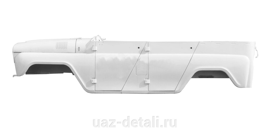 Каркас кузова УАЗ-31514 (легковой под крышу) белый арктика от компании УАЗ Детали - магазин запчастей и тюнинга на УАЗ - фото 1
