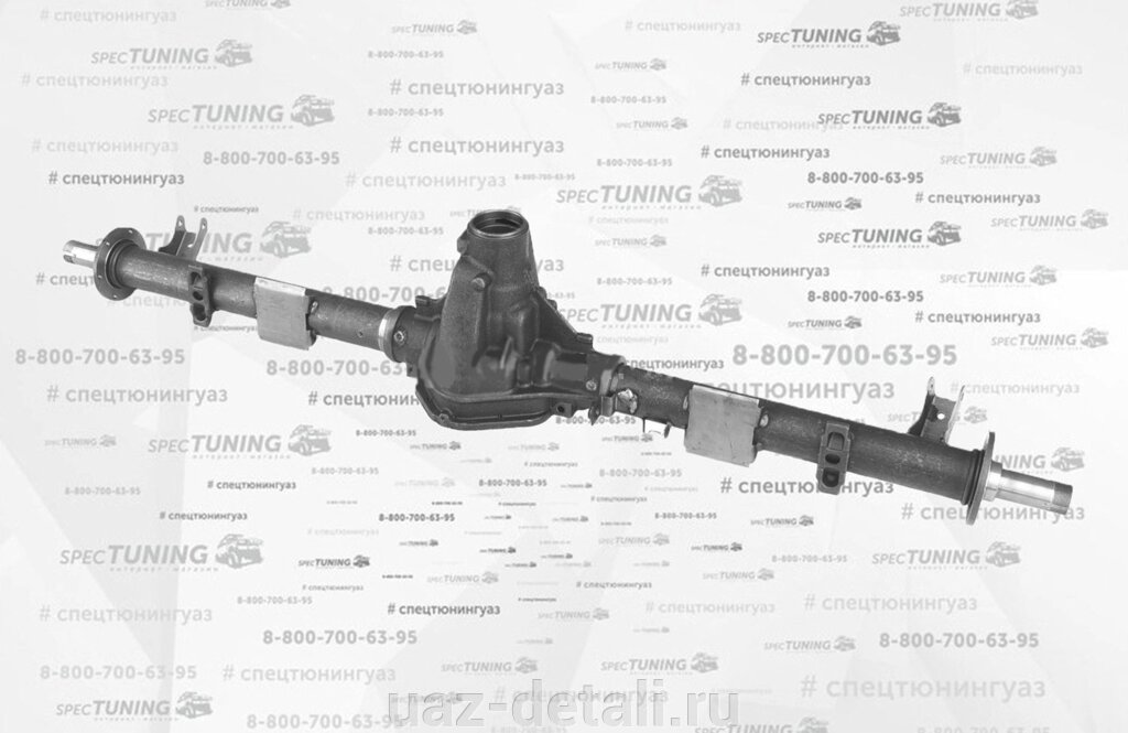 Картер заднего моста с кожухами УАЗ 3162 новые тормоза от компании УАЗ Детали - магазин запчастей и тюнинга на УАЗ - фото 1