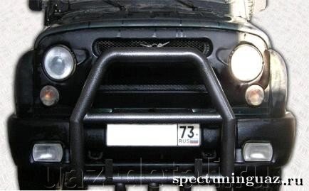 Кенгурин УАЗ 469, Хантер "Трубный" Ф76 (с защитой двигателя) от компании УАЗ Детали - магазин запчастей и тюнинга на УАЗ - фото 1