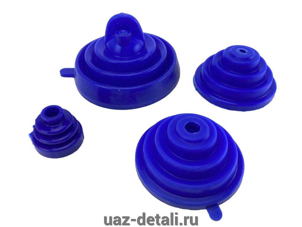 Комплект силиконовых пыльников рычагов на УАЗ 469, 3151 (4 шт.) от компании УАЗ Детали - магазин запчастей и тюнинга на УАЗ - фото 1