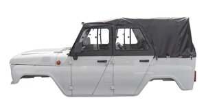 Кузов УАЗ 31514 (легковой тент, мягкие сидения) белая арктика