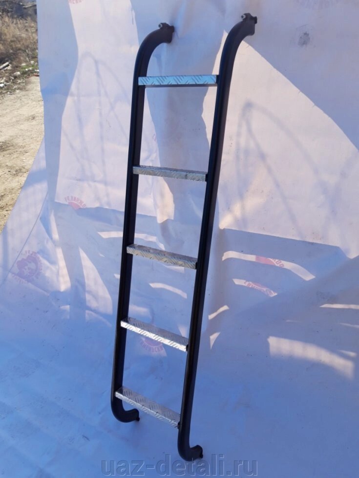 Лестница с алюминиевыми ступеньками на Газель от компании УАЗ Детали - магазин запчастей и тюнинга на УАЗ - фото 1