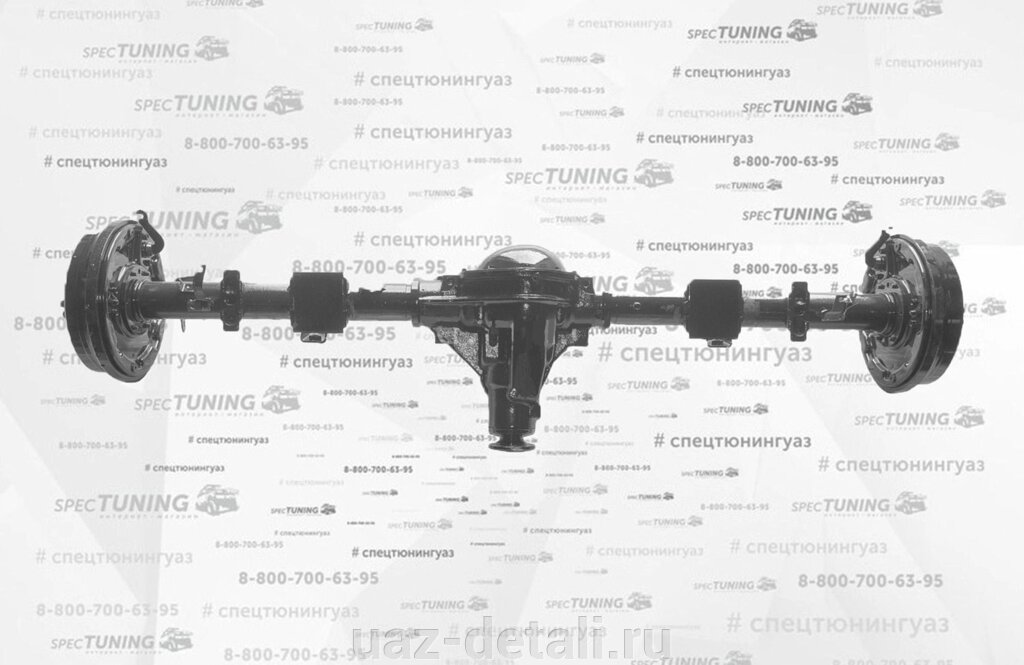 Мост задний спайсер УАЗ Патриот АБС,1600 мм, 37/ 8 (электронная РК) под штангу стабилизатора (75) от компании УАЗ Детали - магазин запчастей и тюнинга на УАЗ - фото 1