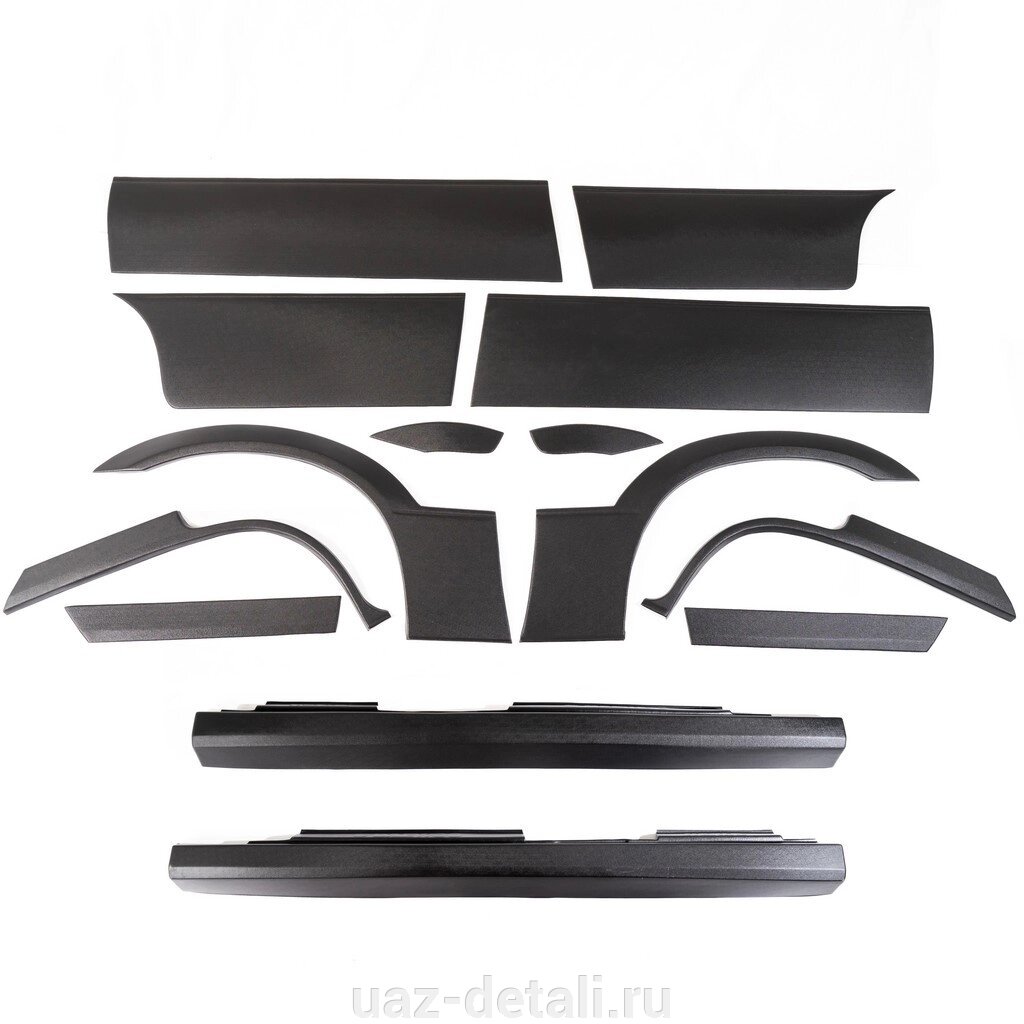 Накладки на пороги, двери и колесные арки Daewoo Nexia (комплект) от компании УАЗ Детали - магазин запчастей и тюнинга на УАЗ - фото 1