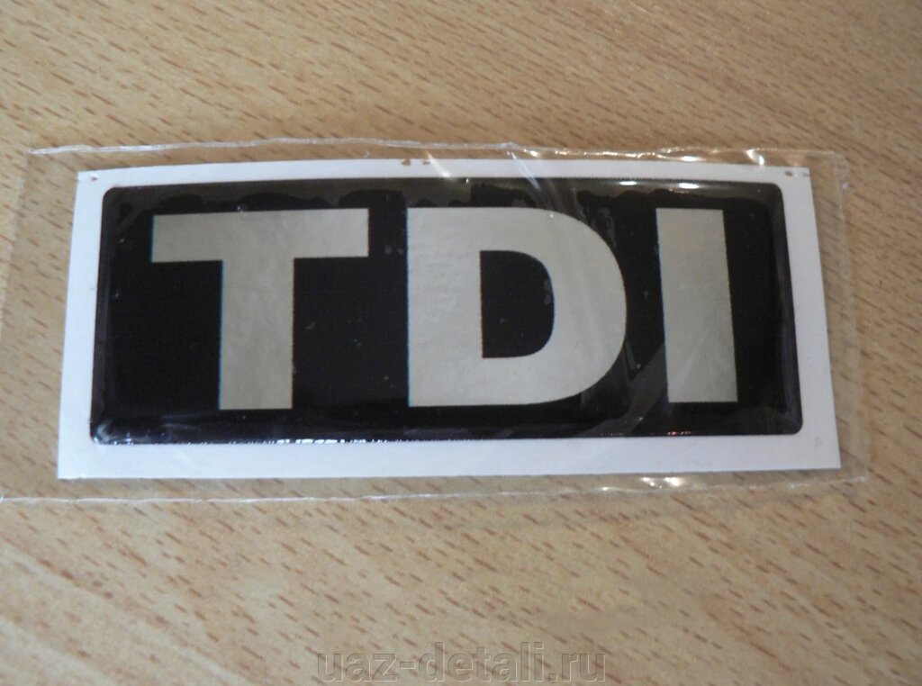 Наклейка УАЗ "TDI" от компании УАЗ Детали - магазин запчастей и тюнинга на УАЗ - фото 1