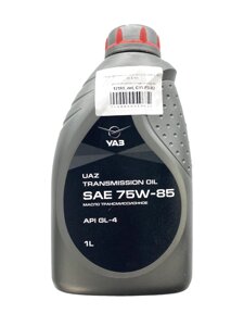 Масло трансмиссионное УАЗ (SAE 75W85, API GL-4, 1л)