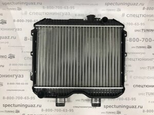 Радиатор охлаждения УАЗ 469, 452 (2-х рядный, карбюрат, алюминий) Китай