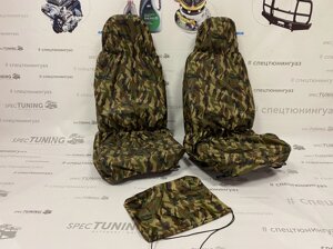 Грязезащитные чехлы на передние, задние сиденья УАЗ Патриот, Хантер (3 шт, + мешок) Камуфляж НАТО
