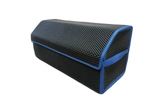 Сумка органайзер EVA в багажник автомобиля (70х30х30) чёрный, синий кант