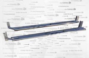 Подножки "нержавейка" на УАЗ Патриот до 2014г (сдвоенная труба Ф51)