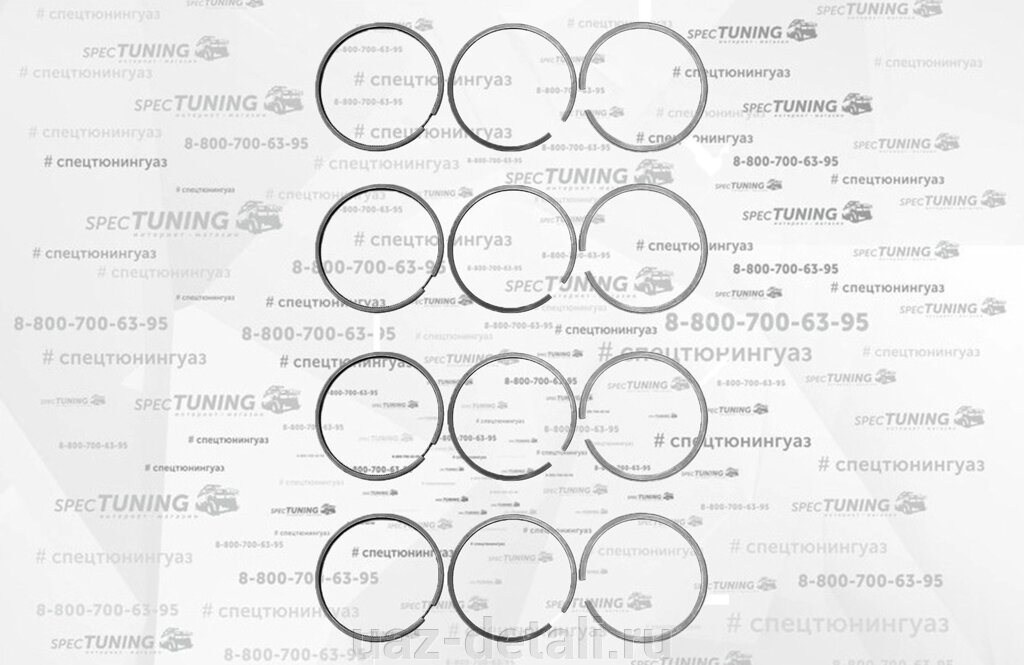 Поршневые кольца 100,0 Кострома от компании УАЗ Детали - магазин запчастей и тюнинга на УАЗ - фото 1