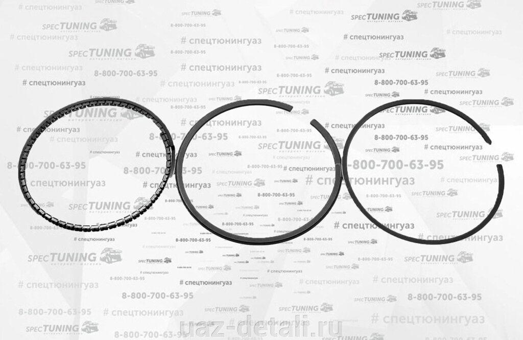 Поршневые кольца 92,0 (KNG-1000100-57) узкие, ООО КиТ от компании УАЗ Детали - магазин запчастей и тюнинга на УАЗ - фото 1