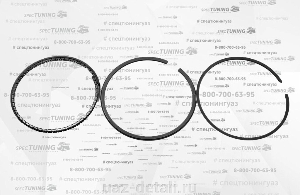 Поршневые кольца 92,5 (ЗМЗ 402, 406) узкие, Бузулук от компании УАЗ Детали - магазин запчастей и тюнинга на УАЗ - фото 1