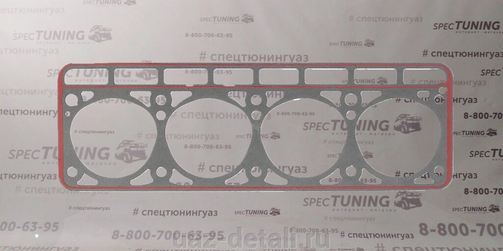 Прокладка ГБЦ ГАЗ 24 с герметиком "АВТОМАШ" от компании УАЗ Детали - магазин запчастей и тюнинга на УАЗ - фото 1