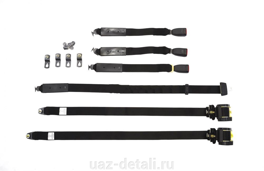 Ремень безопасности на УАЗ 469 (задний) из 3 шт. от компании УАЗ Детали - магазин запчастей и тюнинга на УАЗ - фото 1